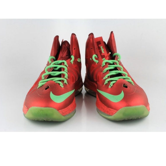 2012 NIKE LEBRON 10 CHRISTMAS 9 (USED) - Picture 2 of 6